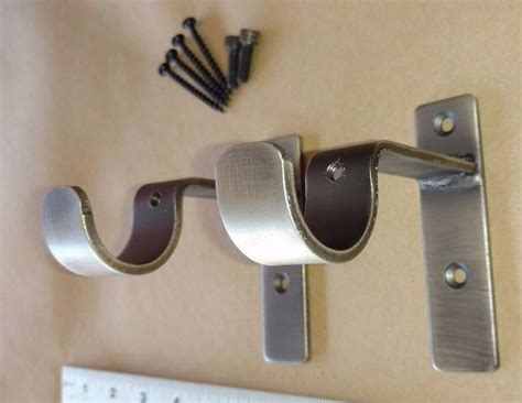 heavy duty curtain pole brackets